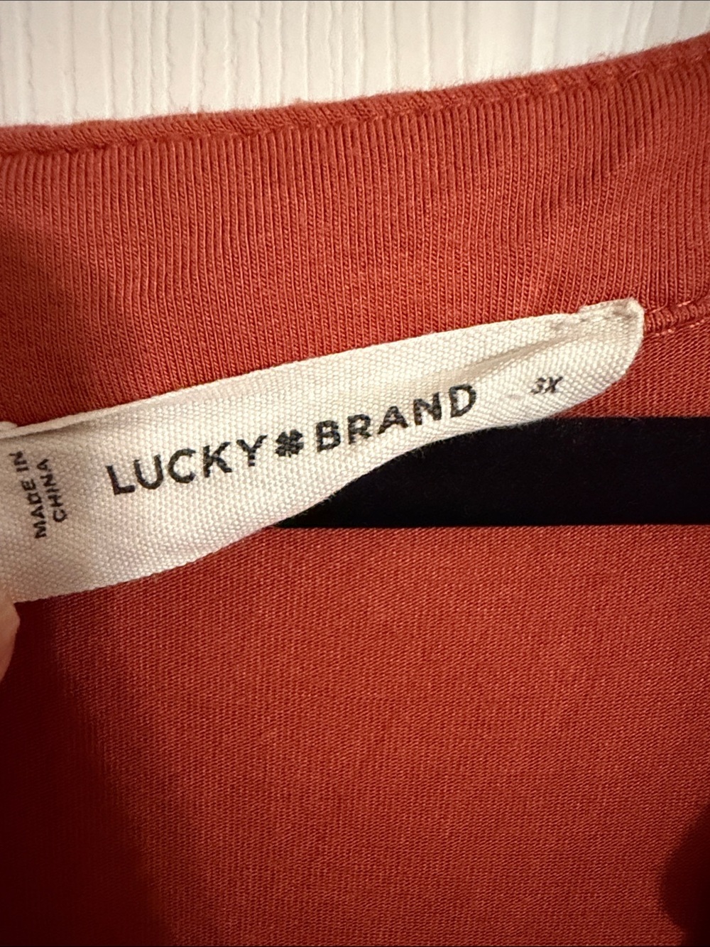 Lucky Brand Tiered Knit Mini Dress Split Neck Orange Terracotta Size 3X - Picture 2 of 4